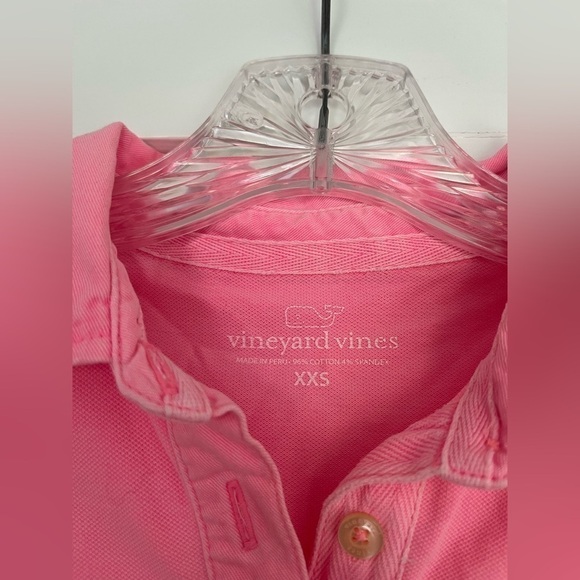 Vineyard vines Pink 1/4 button down collar Polo Shirt XXS - Picture 3 of 7